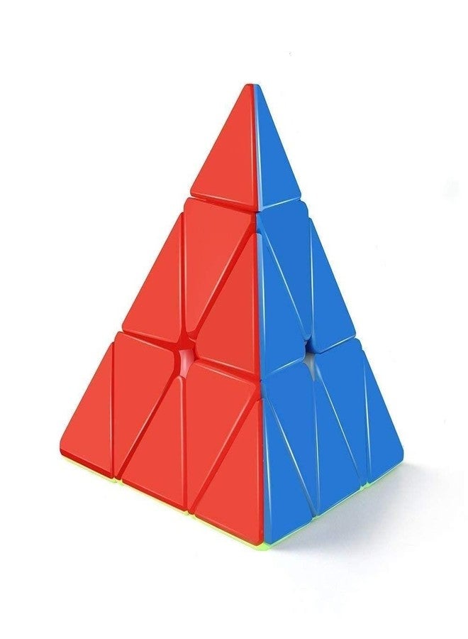 Sarjak مكعب أحجية سحري عالي السرعة من سارجاك، 3x3x3، على شكل هرم مثلثي، عالي الثبات (متعدد الألوان) - Image 1